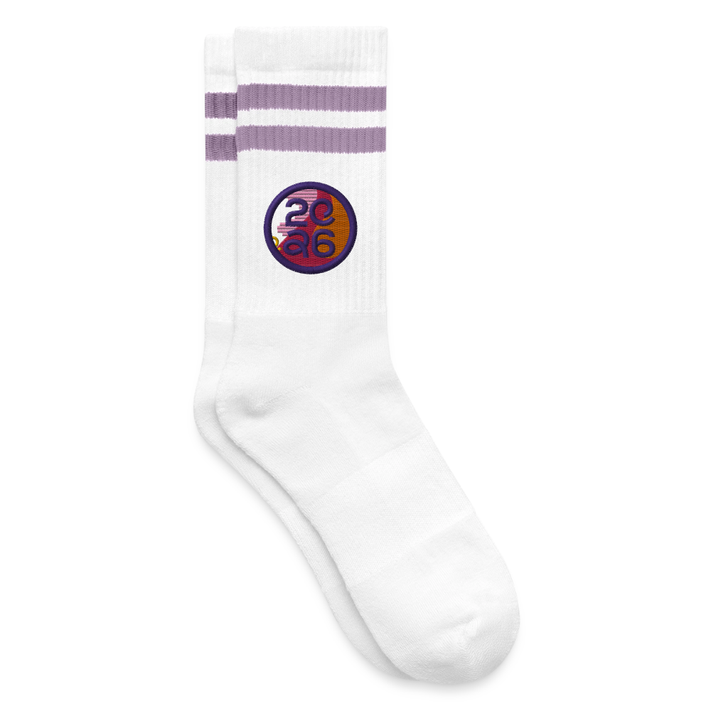 RSG WM - Socken - Weiß/Flieder