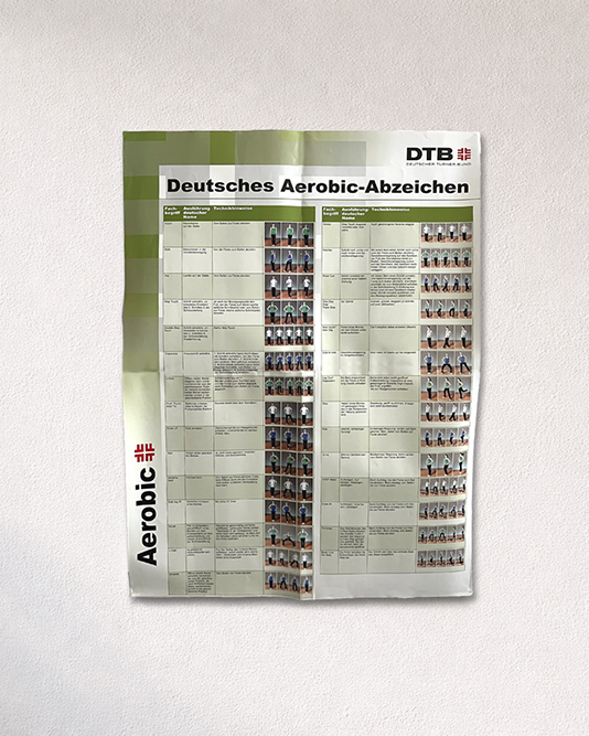 Aerobic-Abzeichen Plakat