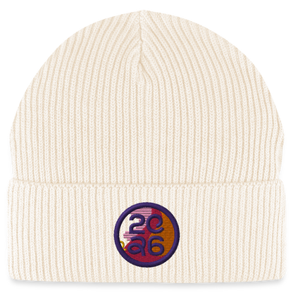 RSG WM - bestickte Beanie weiß - Weißgrau