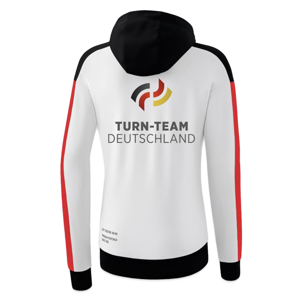 Turn-Team Deutschland Fan Zip-Jacket - Damen - Weiß/Schwarz/Rot 