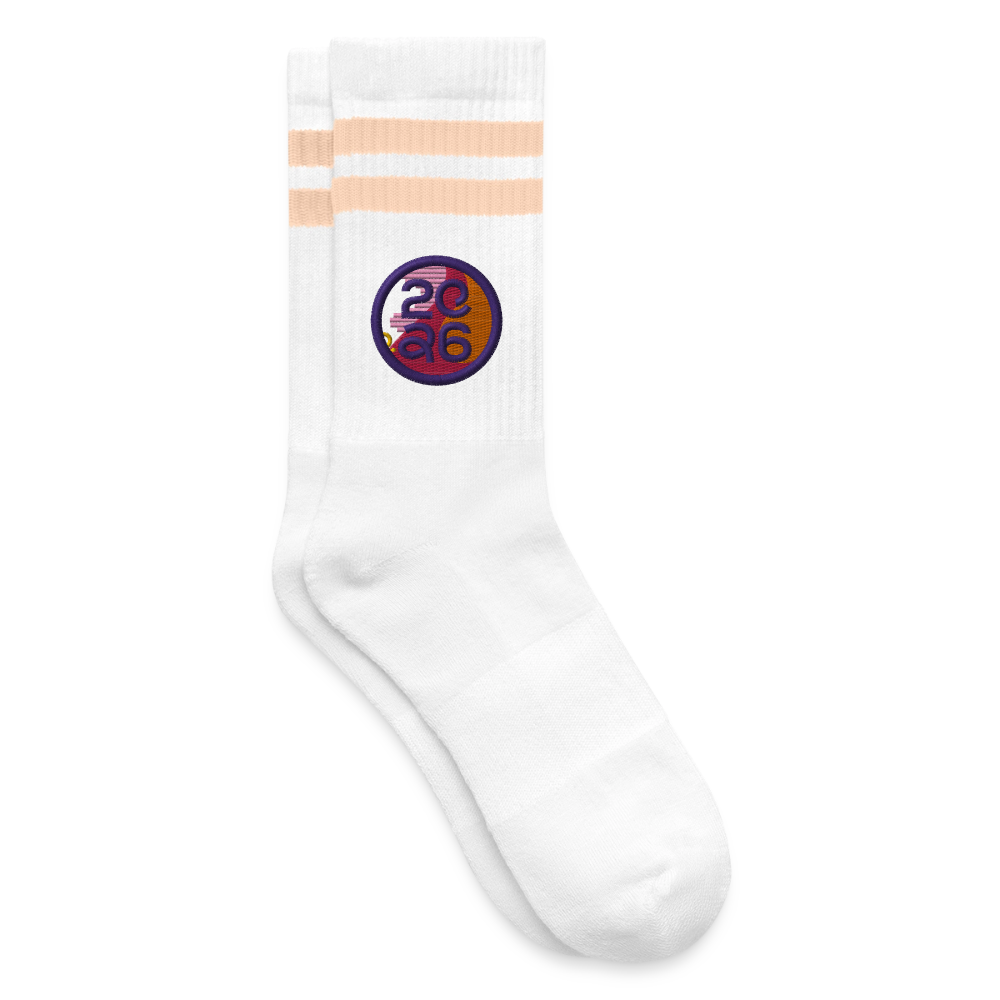 RSG WM - Socken - Weiß/Pfirsich
