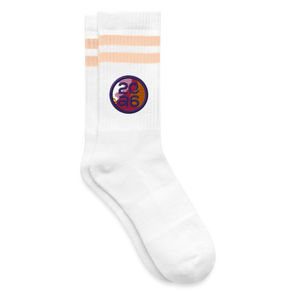 RSG WM - Socken - Weiß/Pfirsich