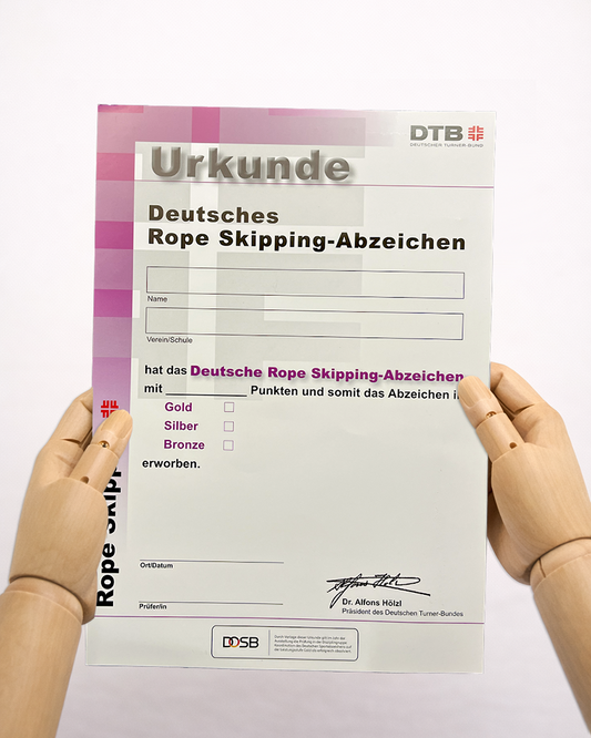 Rope Skipping-Abzeichen - Urkunde